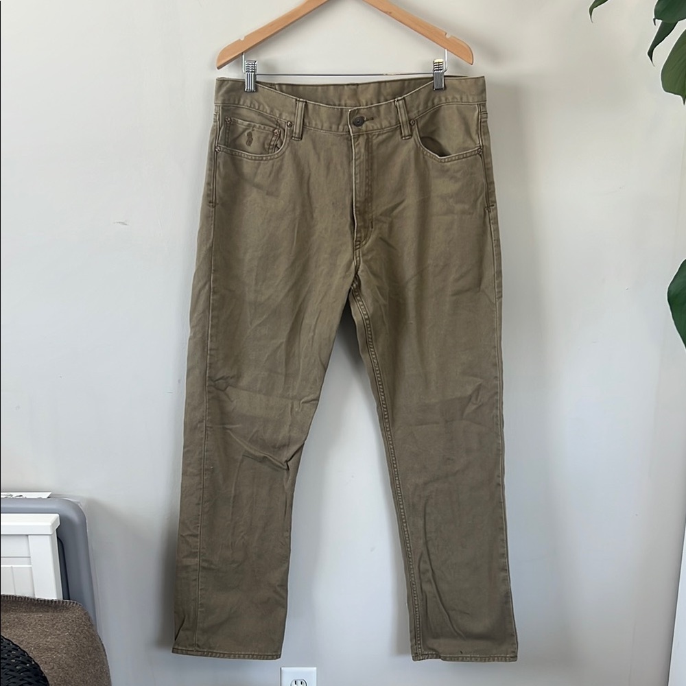 Polo Ralph Lauren Khaki Pants Jeans Men’s Classic 867  36x32 Casual Preppy Tan